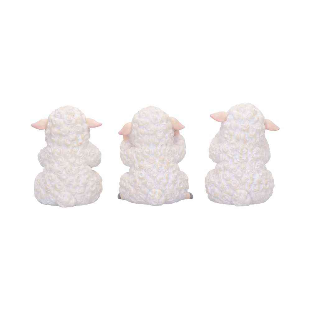 Nemesis Now - Three Wise Sheep Figurines - Multicolore